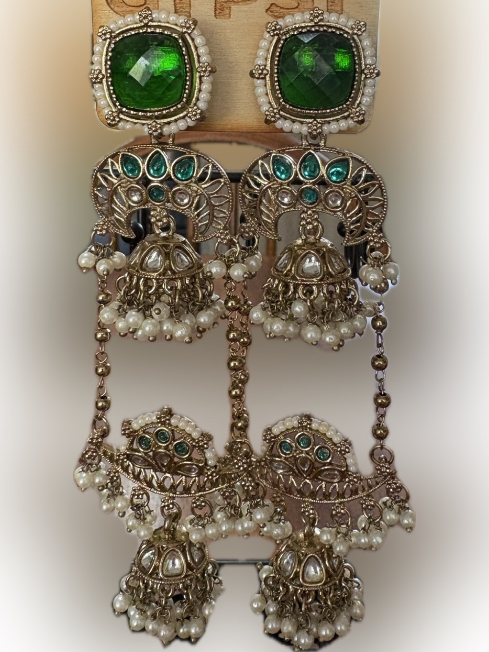 NWOT Handmade from India Earrings 21.